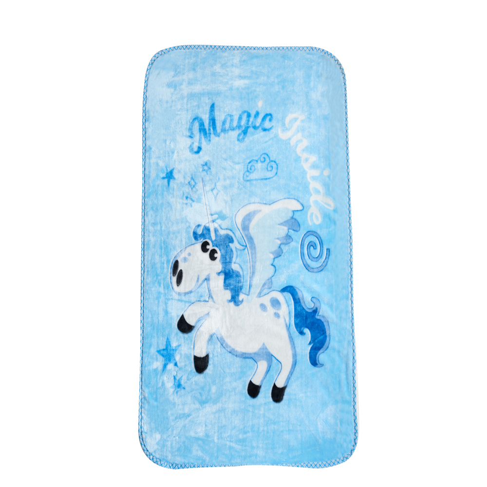 JML Super Soft Silky Baby Blanket 41" x 54" Unicorn B
