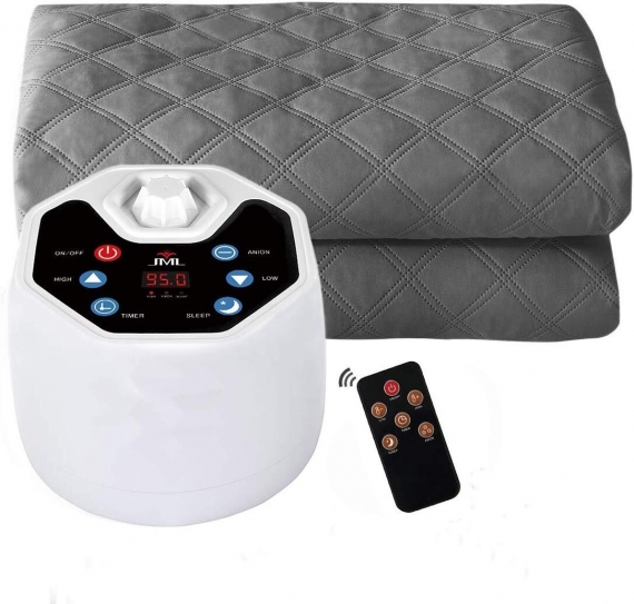 water heated mattress pad Twin/Queen/King gray