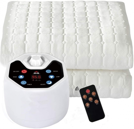 water heated mattress pad Full/Queen/King white