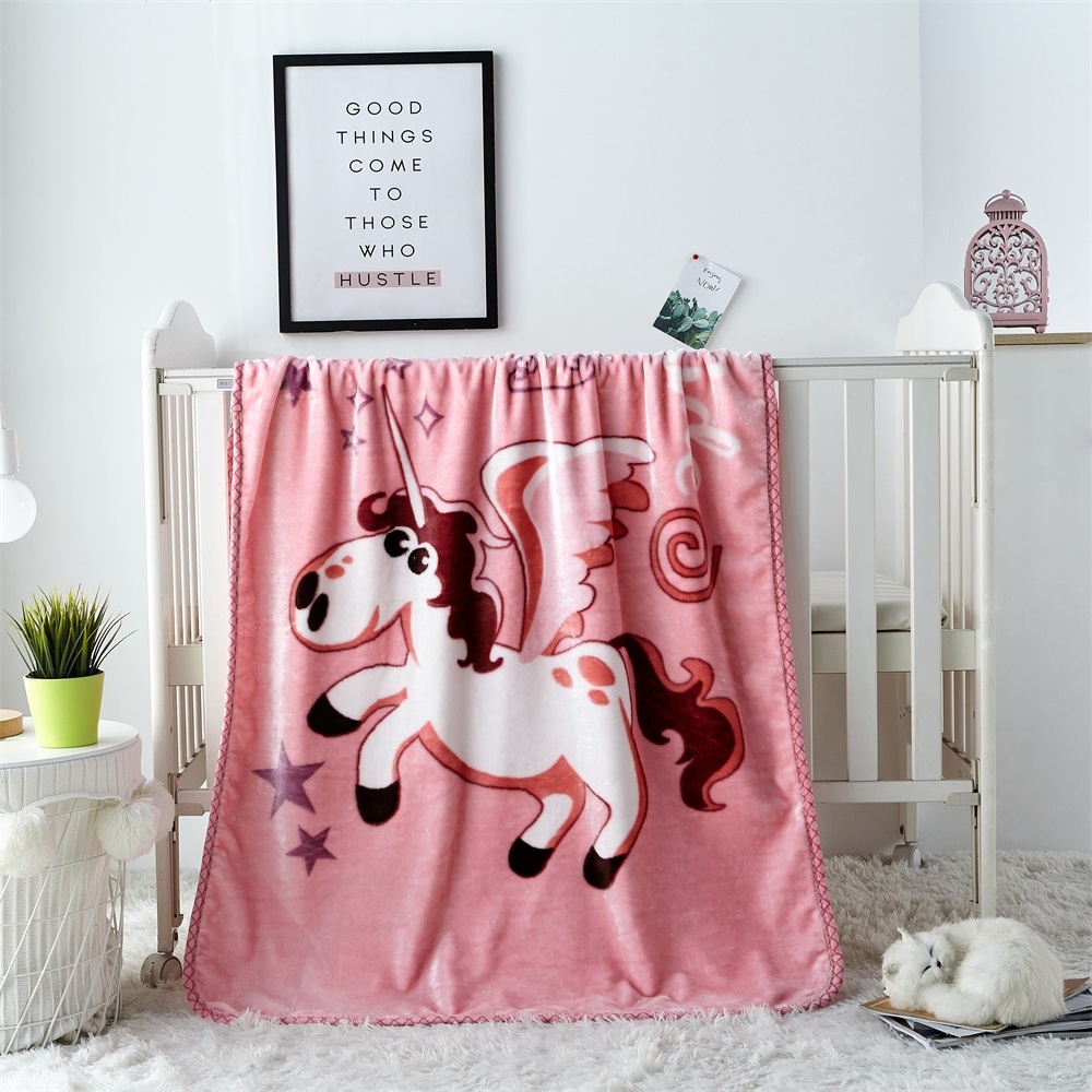 JML Super Soft Silky Baby Blanket 41" x 54" Unicorn G