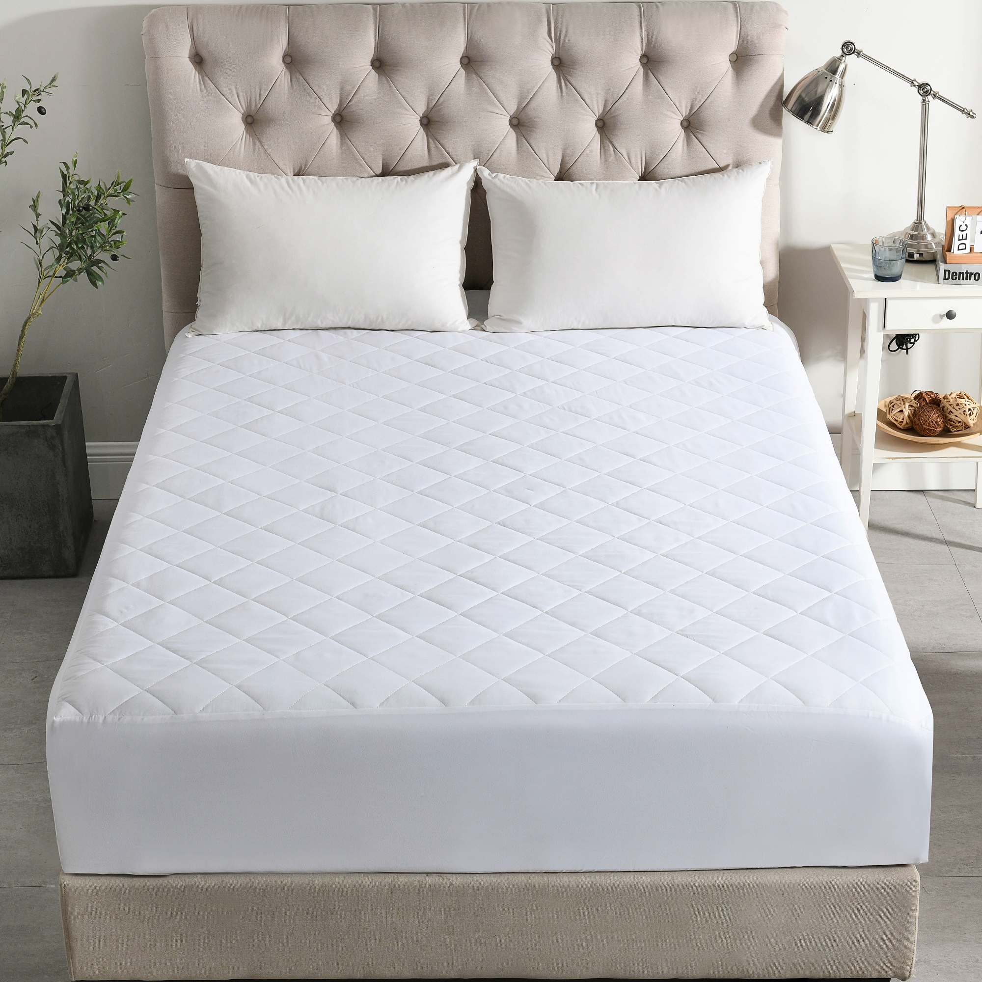 Top Mattress Cover Quilted Fitted Mattress Protector Hypoallergenic Mattress Pad